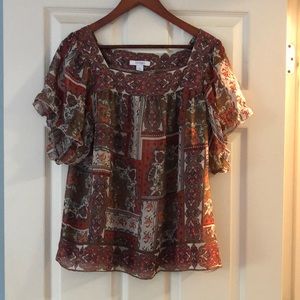 Dressbarn lightweight sheer blouse.